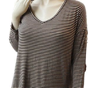 Medium Black and Brown Metaphor Top